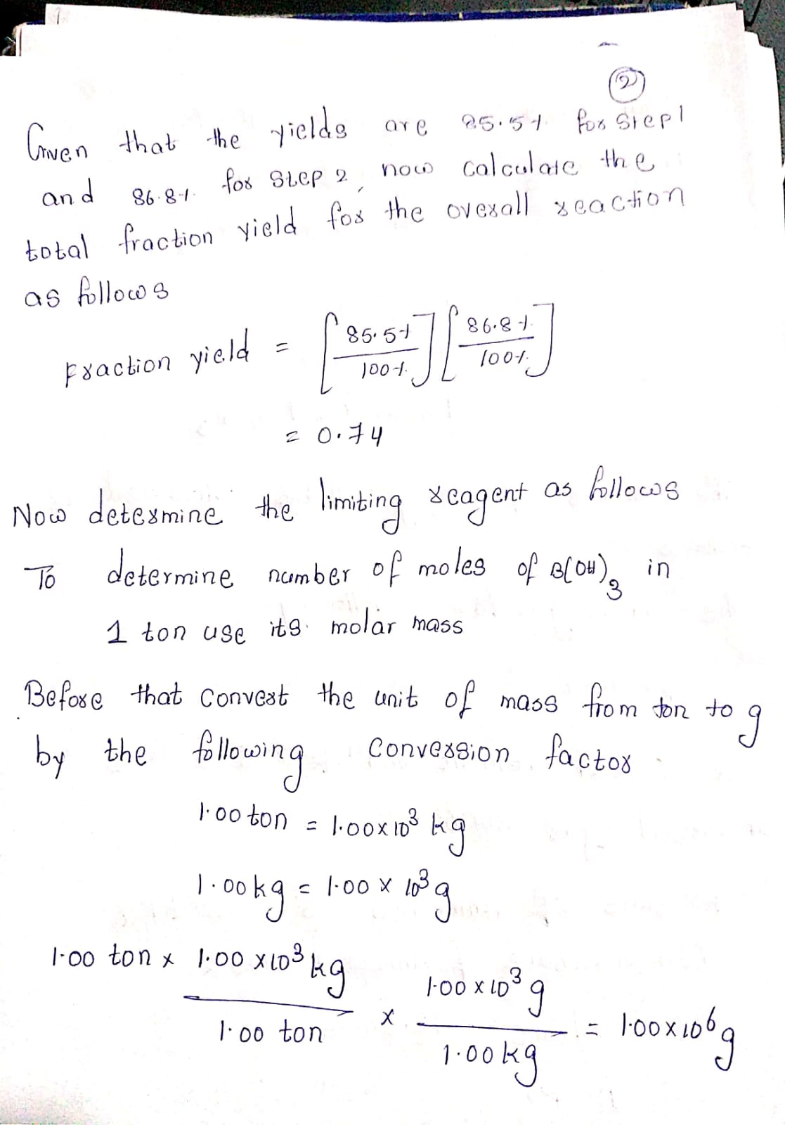 Chemistry homework question answer, step 3, image 1